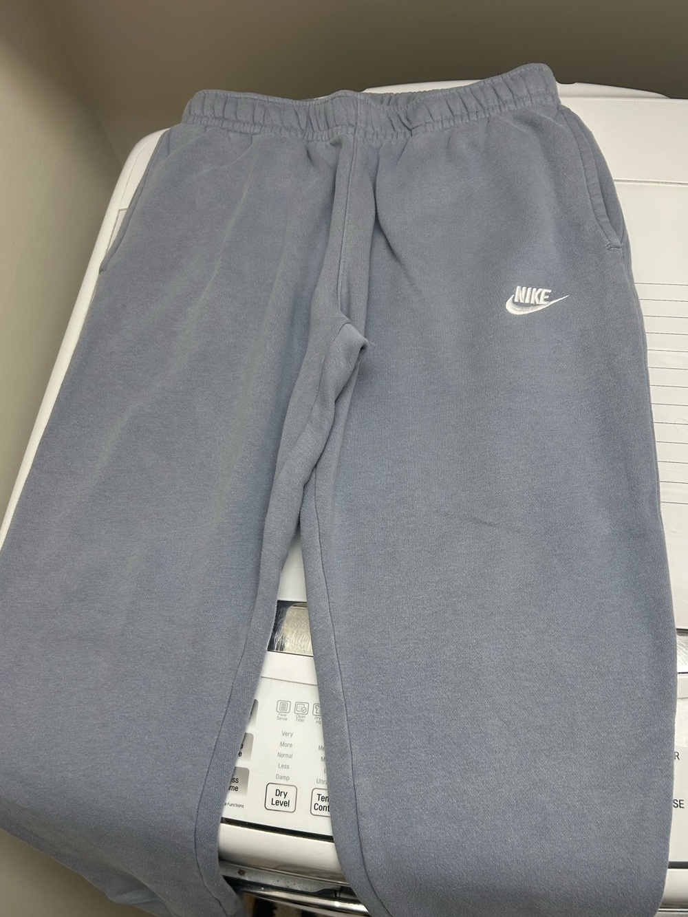 Nike Kids Gray Fleece Joggers with White Logo